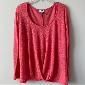OLD NAVY Bright Pink Lightweight Blouse